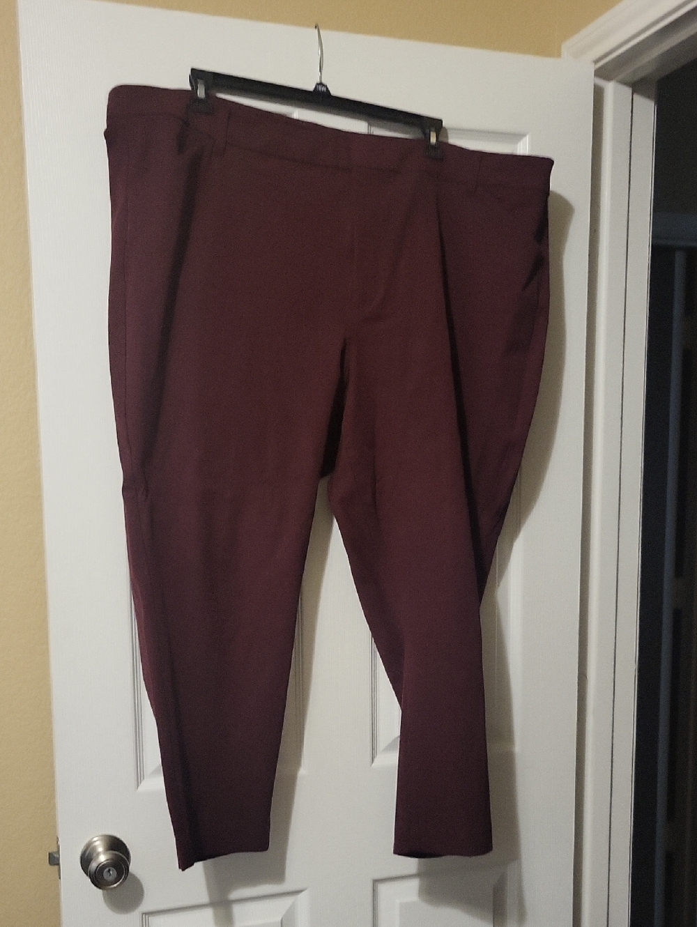 Men's Slim Stretch Dress Pants - Burgundy